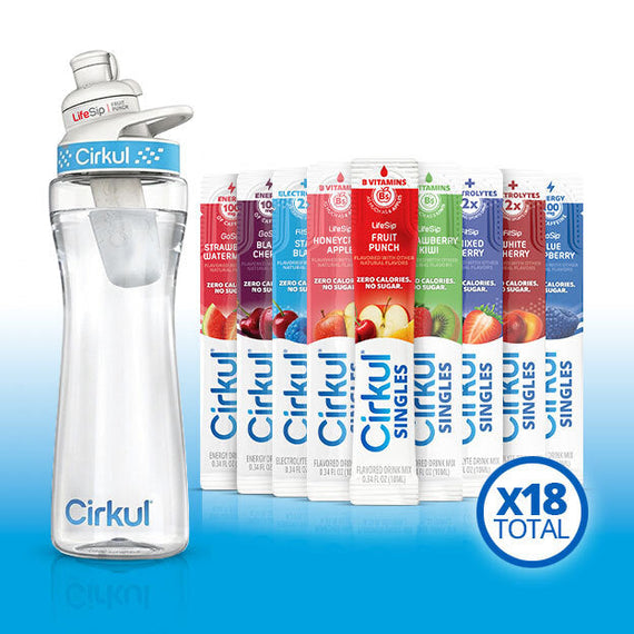22oz. Plastic Bottle & LifeSip® Fruit Punch D9